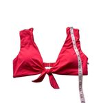 Trina Turk Getaway Knot Front Bikini Top In Red Size M/10 Photo 9