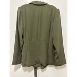 Spanx Crepe Wrap Blazer In Midnight Olive XL NWT Photo 6
