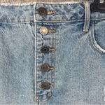 Show Me Your Mumu  Womens Size 27 high rise cheeky distressed hem button fly blue Photo 2