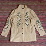 Bob Mackie VINTAGE  WEARABLE ART TAN WESTERN EMBROIDERED BUTTON UP JACKET Photo 0