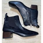 Franco Sarto  Waxton Chelsea Ankle Boots Women's 8‎ Black Leather Block Heel Photo 1
