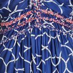Saint Tropez West Pink and Navy Maxi Dress Size Medium Resortwear Dress Photo 3