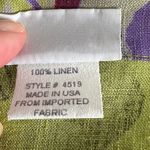 Habitat  Clothes To Live In Cropped Jacket S Abstract Floral Linen Buttons Photo 5