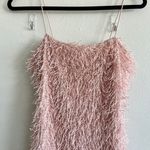 Forever 21 Light Pink Fluffy Fringe Mini Dress Photo 1
