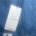 Calvin Klein Jeans  Blue Denim Sleeveless Cropped Bustier Top Size L Photo 5