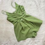 Selfie Leslie  Olive Green Strappy Romper Size Small Photo 3