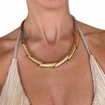 Women's Gold Jewellery Choker Thick Chunky Photo 0