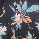 Size XS Coco + Jaimeson Black Floral Sundress Lace Up Front Low Back Shark Bite Photo 8