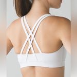 Lululemon  Energy Bra White Size 4 – Medium Support, Excellent Condition Photo 1