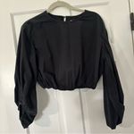 Pistola  black balloon sleeve slightly cropped top XS Photo 3