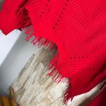 No Boundaries  Red Chunky Cropped Fringed Sweater Pullover XXXL 3X Photo 1