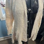 Molly Bracken  luxe cream diamond pattern S/M cardigan sweater Photo 1