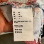 Outfitters American Eagle Blue Red Floral Boho poof Sleeve Dress Photo 5