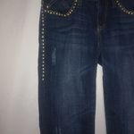 Rock & Republic Rock Republic 6 31x32 Gold Bling Logo Distressed Dark Jeans Photo 6