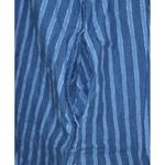 Wrangler  Retro Women's L Striped Denim Sleeveless Button-Down Mini Dress Pockets Photo 5