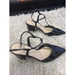 Nine West Black Patent Leather Pointed Toe T Strap Block Heels Women Sz 9M NWOT Photo 3