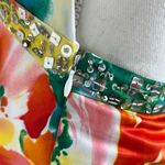 Floral Tropical Prom Gown Yellow Photo 8