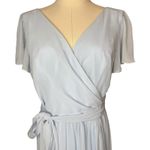 Revelry Harper Chiffon Wrap Maxi Dress Light Blue 9557 Photo 1