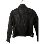 ALLSAINTS Esher‎ Leather Biker Jacket Size 2 Black Photo 9