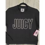 Juicy Couture NWT Juicy by  Black Silver Graphic Sweatshirt Women's Size XS Photo 1