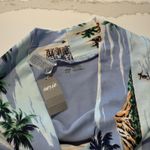 Aerie  High Cut Cheeky Bikini Bottom Sz M Medium Island Boats & Surfing Ocean NWT Photo 4