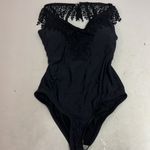 SOCIAL•ANGEL BLACK LACE ONE PIECE SWIMSUIT WOMEN'S SIZE M NEW WITH TAGS D22 Black Size M Photo 2