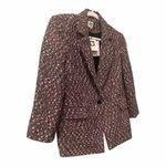 Anne Klein  Tweed Blazer Jacket – Black Pink Ivory size large NEW Photo 3