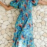 Cleobella  Misha Ankle Dress Calypso Blue XS Photo 3