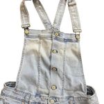 Celebrity Pink  light wash short overalls size Medium Photo 6