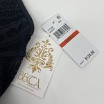 Becca Color Play Black Crochet Plunge Show and Tell One Piece Swimsuit XS NEW Photo 4