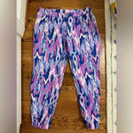 Lilly Pulitzer Amethyst One Too Many Print Purple Saffron Jogger Pants Size 6 Photo 1