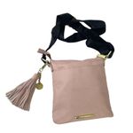 Steve Madden Bglamm Logo Embossed Blush Pink Crossbody Shoulder Bag tassel Photo 3