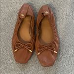 Tory Burch  Brown Leather Ballet Flats 8 Photo 2