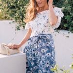 Rebecca Taylor Revolve  Francine Top in Snow Combo Size 6 Photo 2