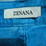 Zenana Outfitters Garment Dyed Blue Frayed Hem Denim Shorts Medium Soft Cotton Summer Fit Photo 2