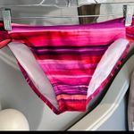 Maidenform  Swimsuit Pink Purple Striped Bikini Bottoms Womens Medium New Photo 1