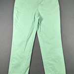 WHBM Cropped Pants Womens 10 Mint Green Elastic Waist Pull On Business Casual Photo 0