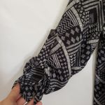 Lush Clothing Lush Boho Tunic Womens Top Sz XS Geometric Festival Indie Bold Festival Roll Tab Photo 2