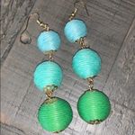5/$25 Boho Blue‎ Ombré Earrings Gold Colored Accents Blue Photo 0
