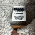 PINK - Victoria's Secret  Sherpa Teddy Long Sleeves  Zip Up Plush Gray Jacket sz XL Photo 9