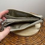 Kipling  Metallic Silver Gray Wristlet Wallet Zip Travel Wallet Bag Photo 3