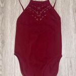 Free People Intimately  Red Wine Solstice Bodysuit Photo 2