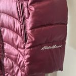 Eddie Bauer  EB650 Women Maroon Faux Fur Removable‎ Hoodie Goose Down Coat Sz XS Photo 7