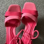 Gianni Bini New GB Late-Nite Colorblock Suede Ankle Tie Dress Sandals Photo 8