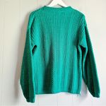 Bobbie & Brooks Bobbie Brooks Vintage Cable Knit Sweater Kelly Green Crew Neck Pullover M Photo 1