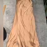 Hello Molly NWT  champagne satin dress medium/6 Photo 0