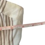 Sage EUC Cream Tan Stripe Tie Straps Dress Sz M Photo 5