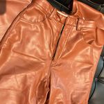 House Of CB beautiful leather pants, size Xs, wide leg, beautiful brown color Photo 1