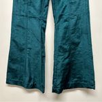Free People NWT Walk With You Velvet Trousers Turquoise 2 Photo 2