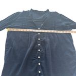 Quince Organic Textured Cotton Peasant Blouse Navy Blue 100% Cotton Swiss Dot S Photo 10